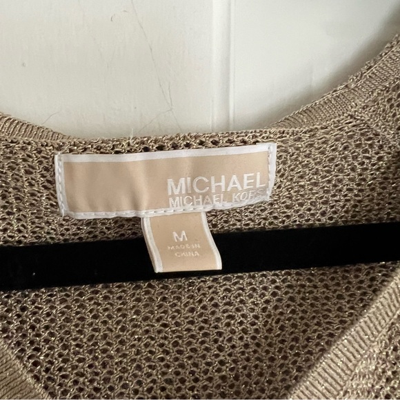 Michael Kors Gold Mesh Hoodie - Medium - Excellent Preowned Condition - Picture 2 of 5